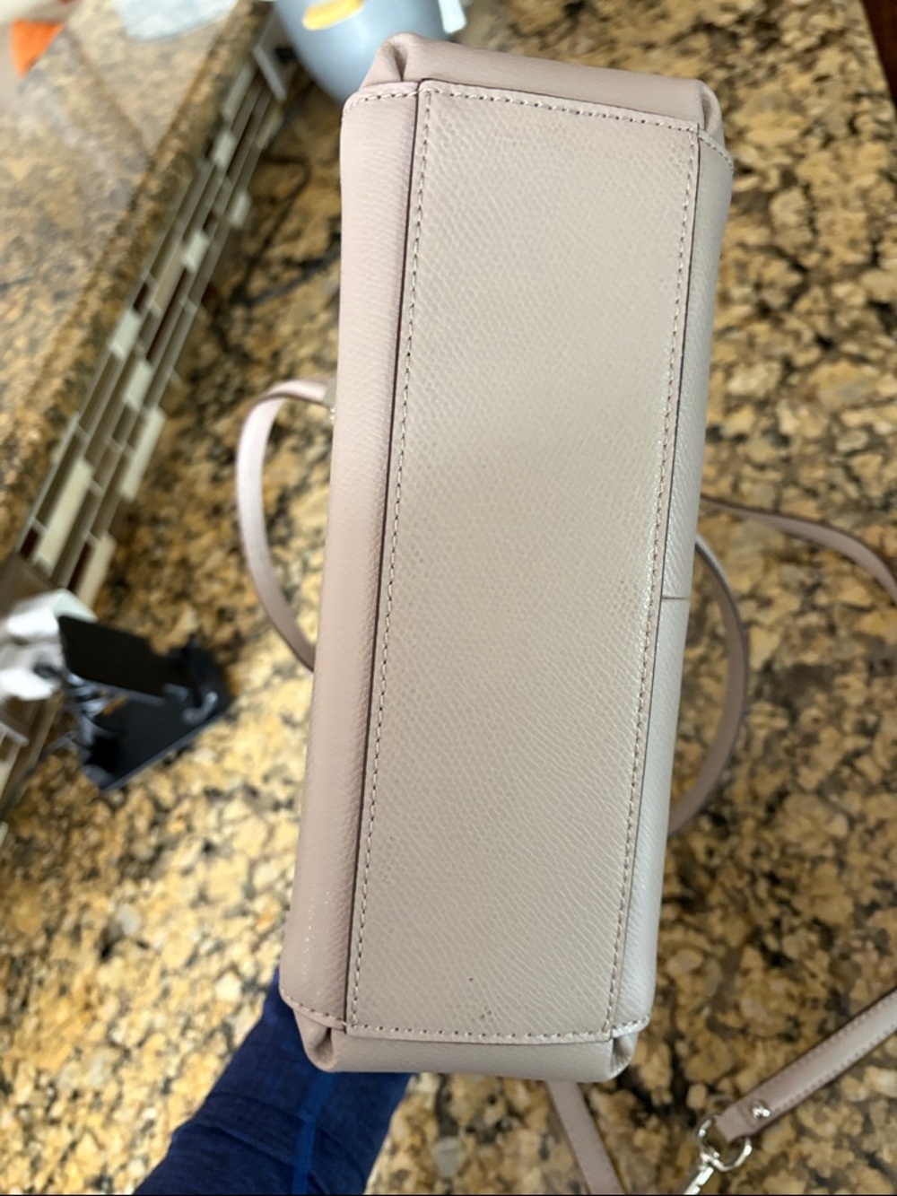 Coach Dusty Mauve Leather Satchel - Picture 5 of 6